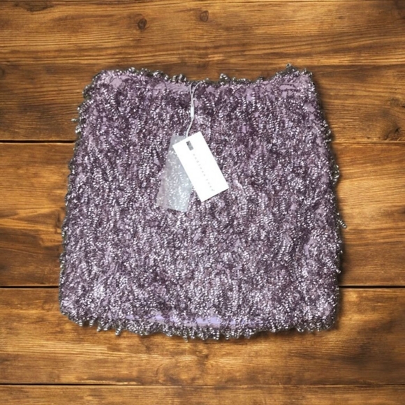 NWT Revolve 2 PIECE Endless Rose Fringe Skirt Set in Purple Size Small - Picture 9 of 14